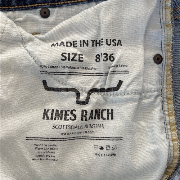Kimes Ranch Sarah High Rise Straight Leg Blue Mid Wash Denim Jeans Women’s 8/36 - Picture 5 of 16